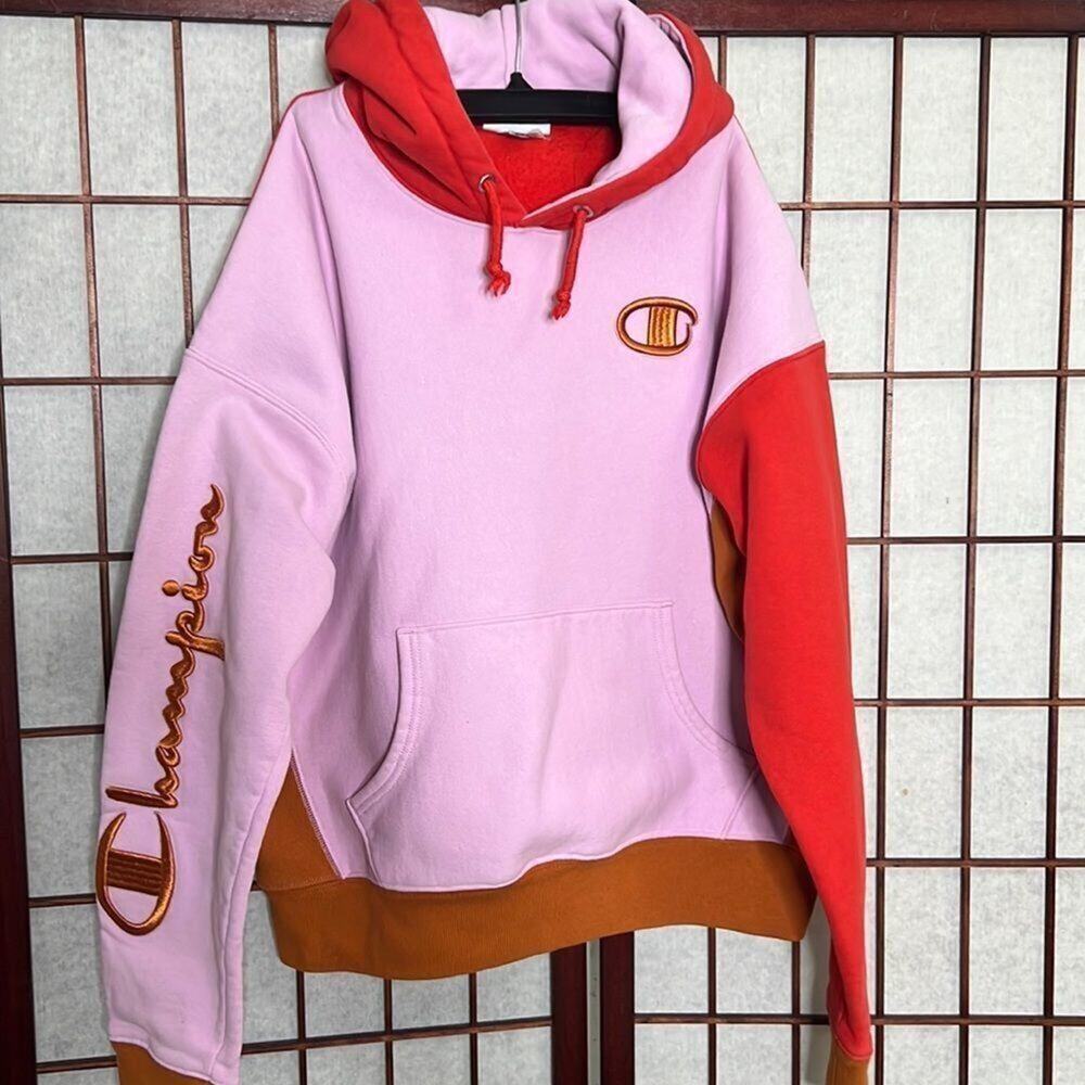 Champion Reverse Weave Color Block Sweatshirt Siz… - image 2